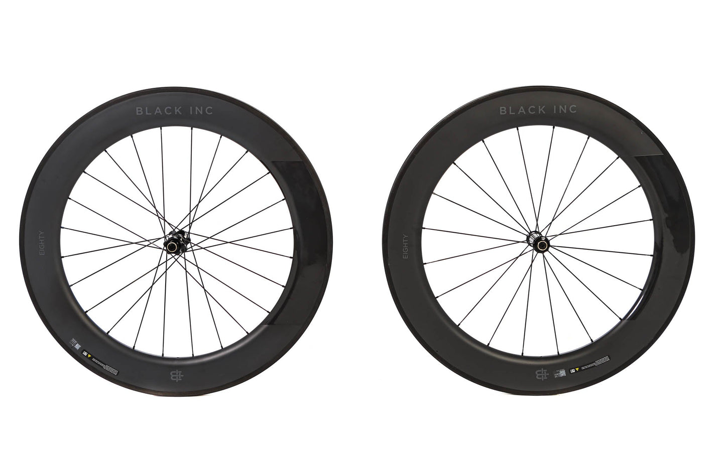 Black Inc 80mm Tubular Carbon Wheelset 2022, Shimano Freehub