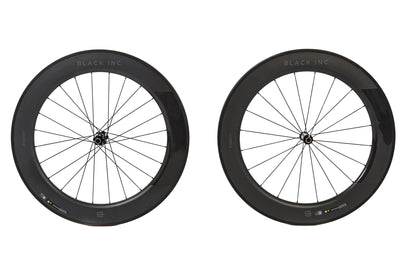 Black Inc 80mm Tubular Carbon Wheelset 2022, Shimano Freehub