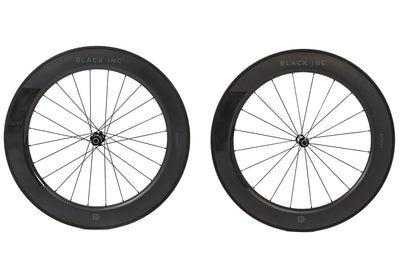 Black Inc 80mm Tubular Carbon Wheelset 2022, Shimano Freehub