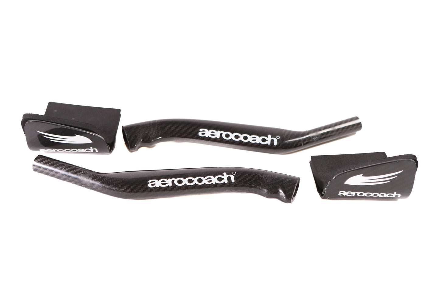 AeroCoach Align Wing carbon arm rests with Angles Carbon Extensions, 25 Degree