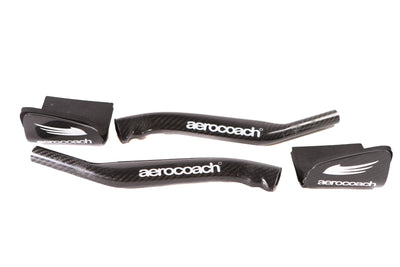 AeroCoach Align Wing carbon arm rests with Angles Carbon Extensions, 25 Degree