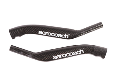 AeroCoach Align Wing carbon arm rests with Angles Carbon Extensions, 25 Degree