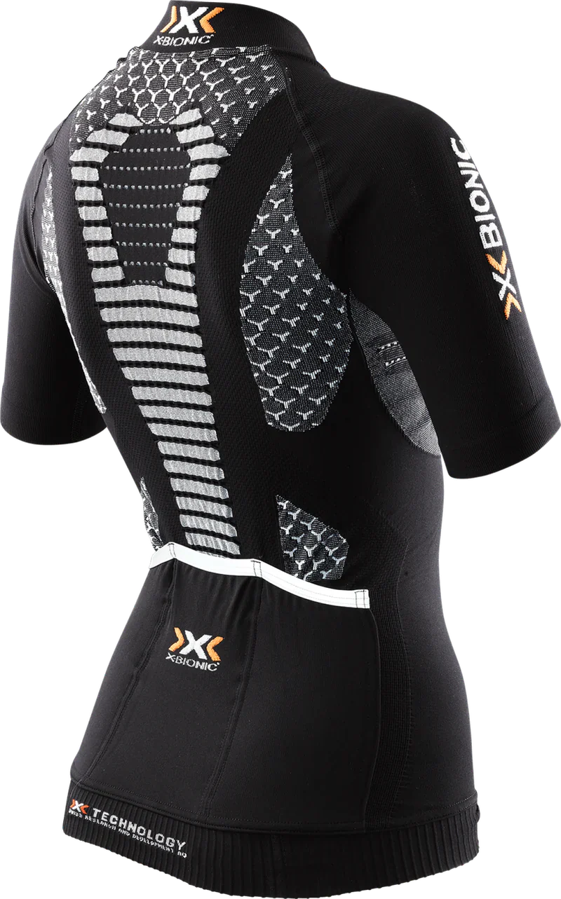 X-Bionic Twyce Women's Short Sleeve Jersey, Black - Large