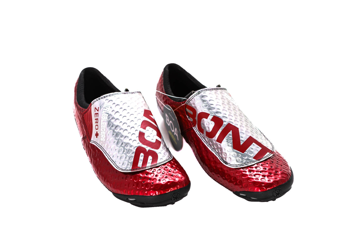 Bont Zero+ Road Shoe, 'Little Bleeders' Red/Silver - EU46