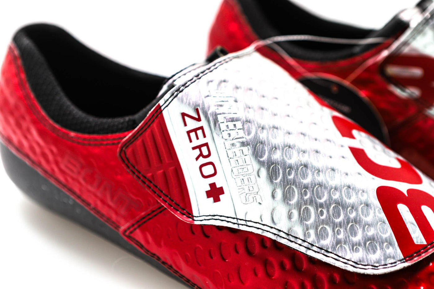 Bont Zero+ Road Shoe, 'Little Bleeders' Red/Silver - EU46