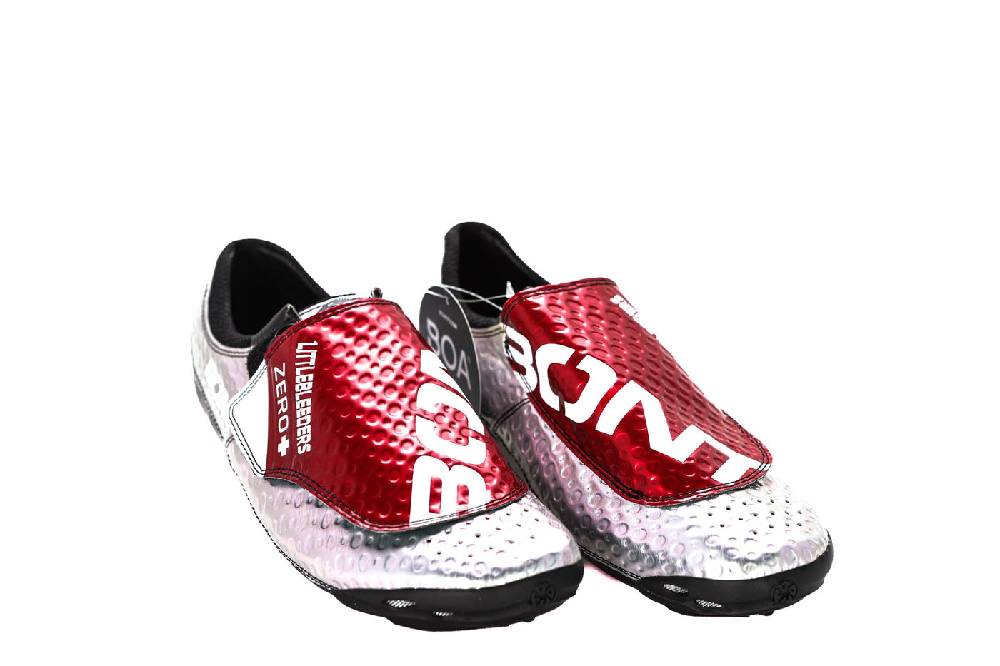 Bont Zero+ Road Shoe, 'Little Bleeders' Silver/Red - EU46