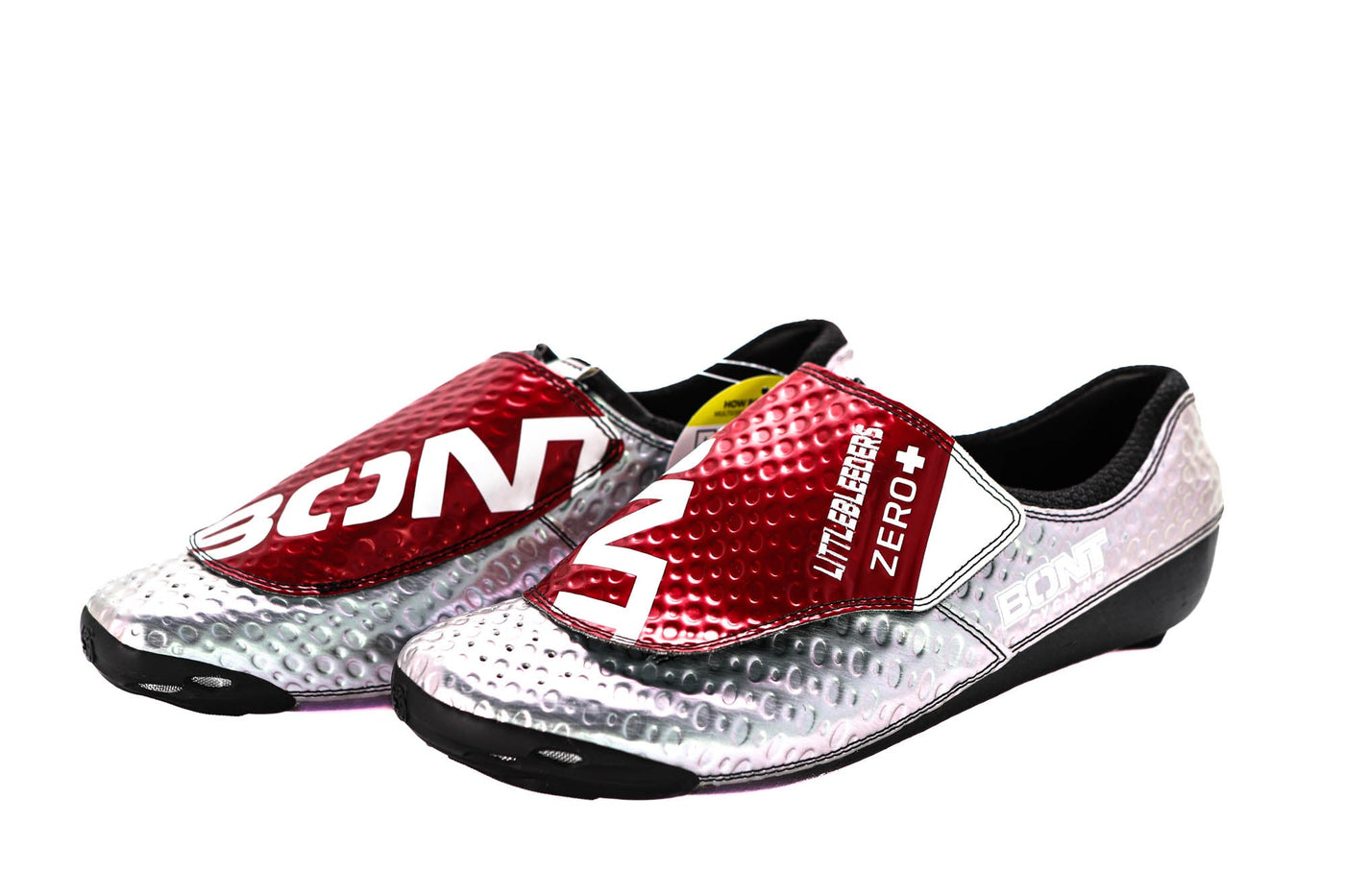 Bont Zero+ Road Shoe, 'Little Bleeders' Silver/Red - EU46