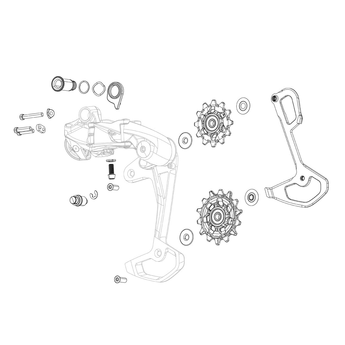 SRAM Rival AXS E1 Rear Derailleur B-Bolt / B-Screw / Limit Screws
